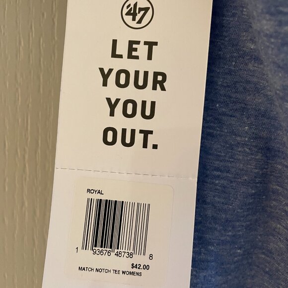 47 Toronto Blue Jays Women's Notch Tee sz S - Picture 3 of 6